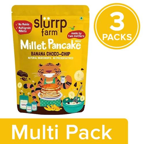 Slurrp Farm Millet Pancake Mix - Banana, 3x150 g-1.webp